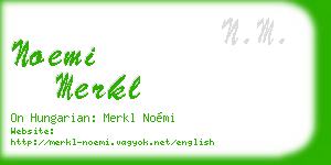 noemi merkl business card